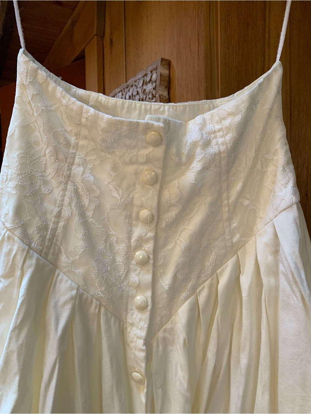 VINTAGE POSITANO WHITE MAXI SKIRT 100% COTTON Petit - Picture 3 of 10